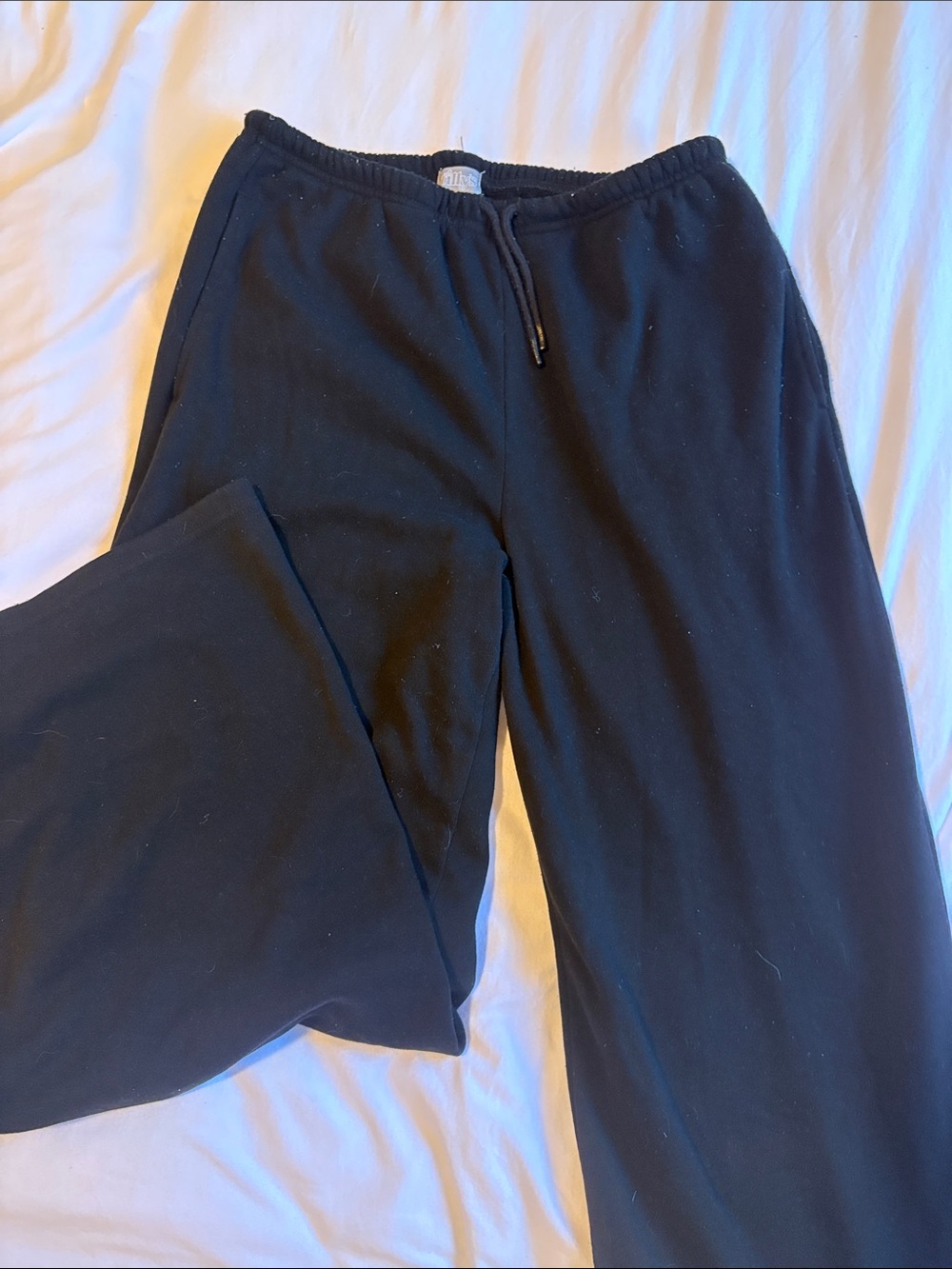 Tilly's Black Pull-On Sweatpants with Drawstring